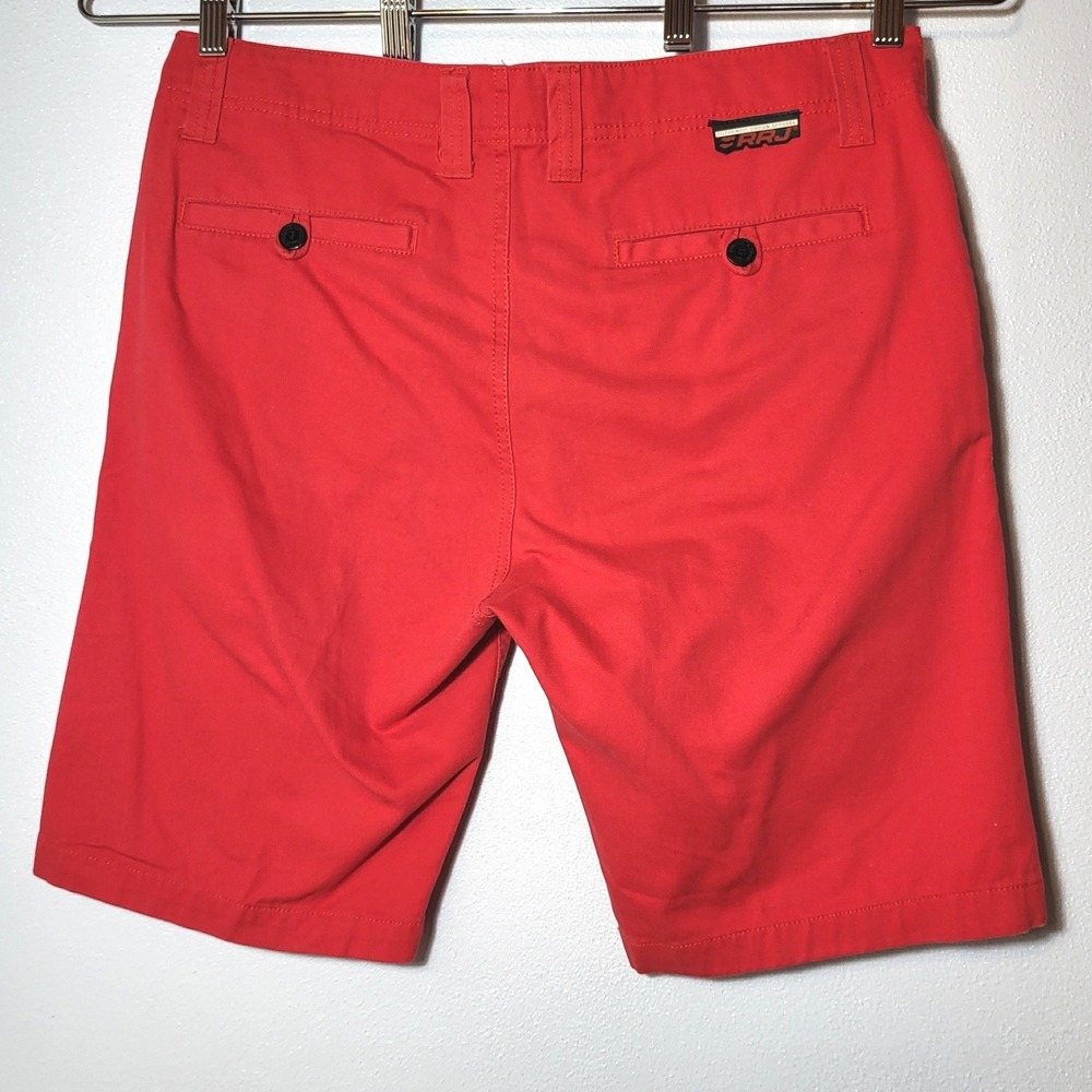 RRJ Authentic Urban Apparel Mens Red Chino Shorts Size‎ 34 Rough Rider Jeans Y2K